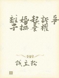 离婚起诉争取孩子抚养权