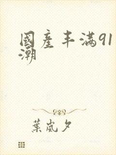 国产丰满91高潮封面