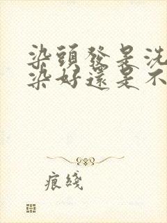 染头发是洗了头染好还是不洗头染好封面