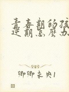 青春期的孩子叛逆期怎么办