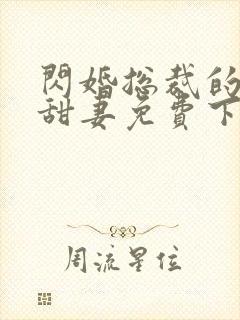 闪婚总裁的契约甜妻免费下载