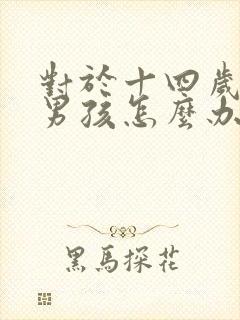 对于十四岁叛逆男孩怎么办