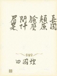 眉间脸颊长痘痘是什么原因封面