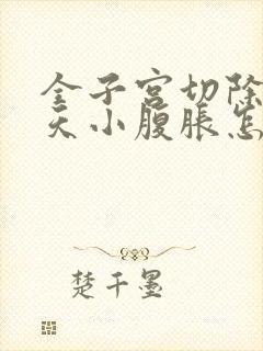 全子宫切除二十天小腹胀怎么回事