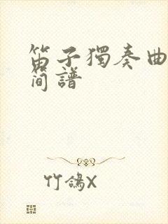 笛子独奏曲动态简谱