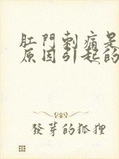 肛门刺痛是什么原因引起的女性