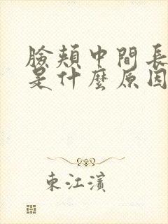 脸颊中间长痘痘是什么原因