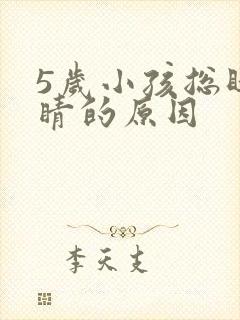 5岁小孩总眨眼睛的原因封面