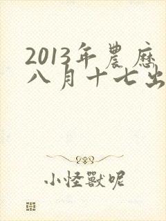 2013年农历八月十七出生的男孩命运如何