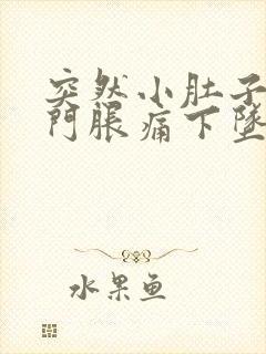 突然小肚子和肛门胀痛下坠会是怎么回事