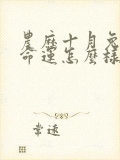 农历十月兔男的命运怎么样