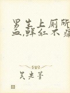 男生上厕所拉出血,鲜红不痛