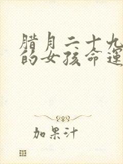 腊月二十九出生的女孩命运好吗封面