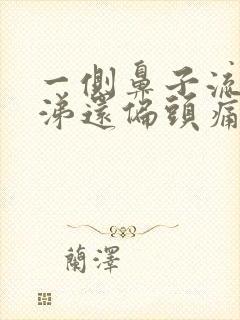 一侧鼻子流黄鼻涕还偏头痛