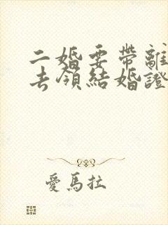 二婚要带离婚证去领结婚证吗