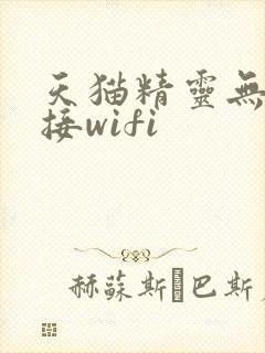 天猫精灵无法连接wifi