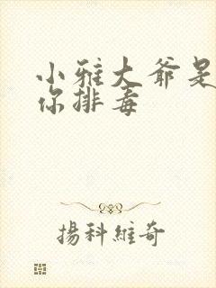 小雅大爷是在帮你排毒封面