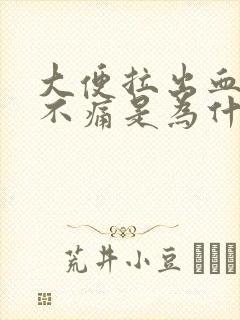 大便拉出血但是不痛是为什么