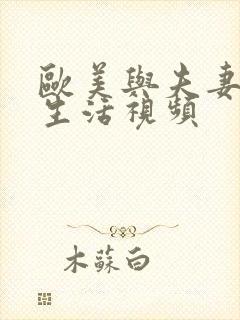 欧美与夫妻性性生活视频封面