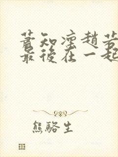 萧知凛赵若萤大最后在一起了吗封面