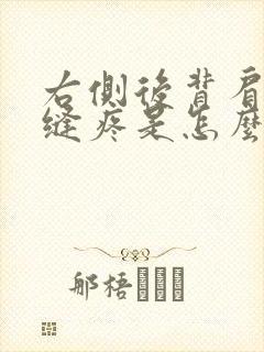 右侧后背肩胛骨缝疼是怎么回事儿