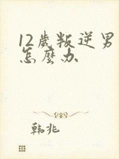 12岁叛逆男孩怎么办