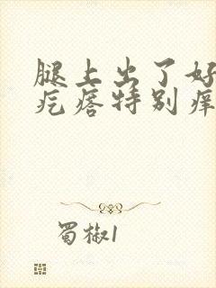 腿上出了好多小疙瘩特别痒