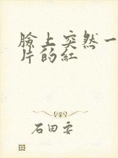 脸上突然一片一片的红