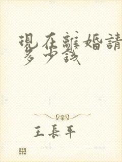 现在离婚请律师多少钱