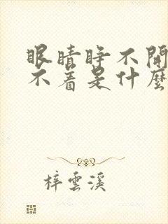 眼睛睁不开又睡不着是什么原因