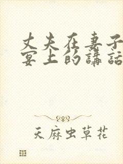 丈夫在妻子生日宴上的讲话