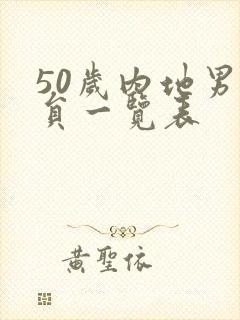 50岁内地男演员一览表