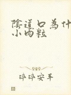 阴道口为什么有小肉粒