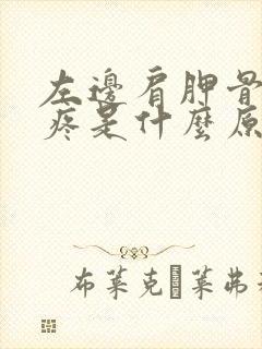 左边肩胛骨后背疼是什么原因引起的