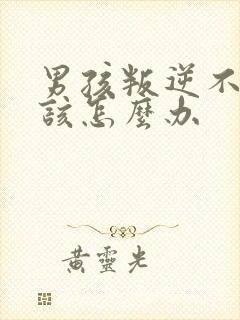 男孩叛逆不听话该怎么办