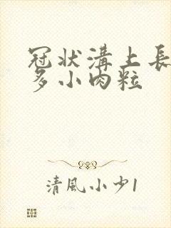 冠状沟上长了好多小肉粒