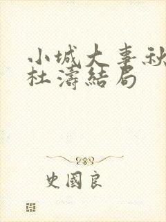 小城大事秋萍和杜涛结局