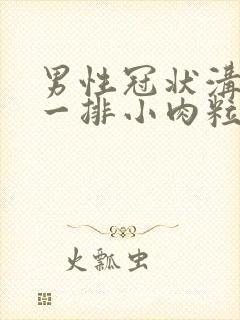 男性冠状沟长了一排小肉粒