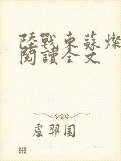 陆战东苏灿免费阅读全文封面