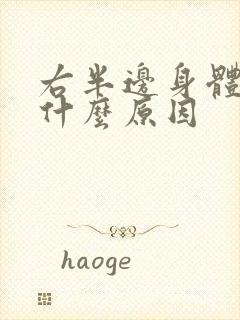 右半边身体发麻什么原因