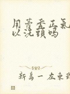 用藿香正气水可以洗头吗封面