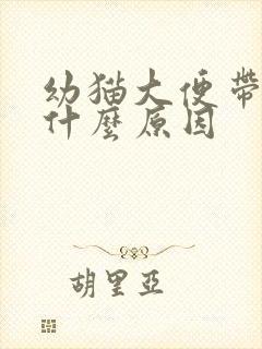 幼猫大便带血是什么原因