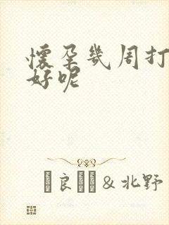 怀孕几周打孩子好呢