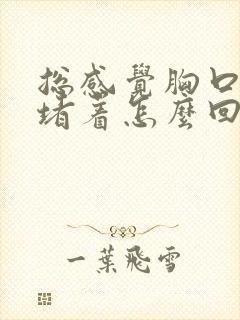 总感觉胸口有气堵着怎么回事封面