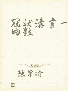 冠状沟有一排小肉粒