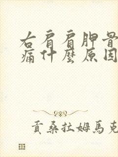 右肩肩胛骨处疼痛什么原因