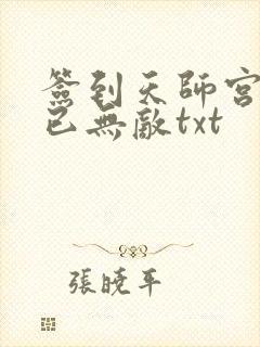 签到天师宫下山已无敌txt封面