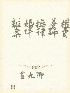 离婚抚养权诉讼案件律师费