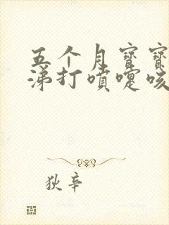 五个月宝宝流鼻涕打喷嚏咳嗽怎么办