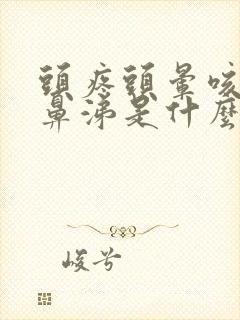 头疼头晕咳嗽流鼻涕是什么原因